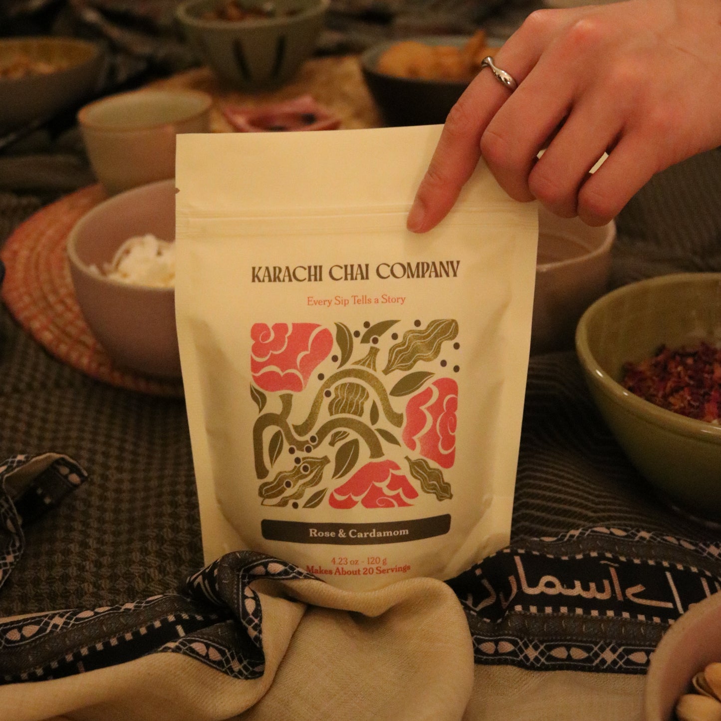 Rose and Cardamom Chai Blend