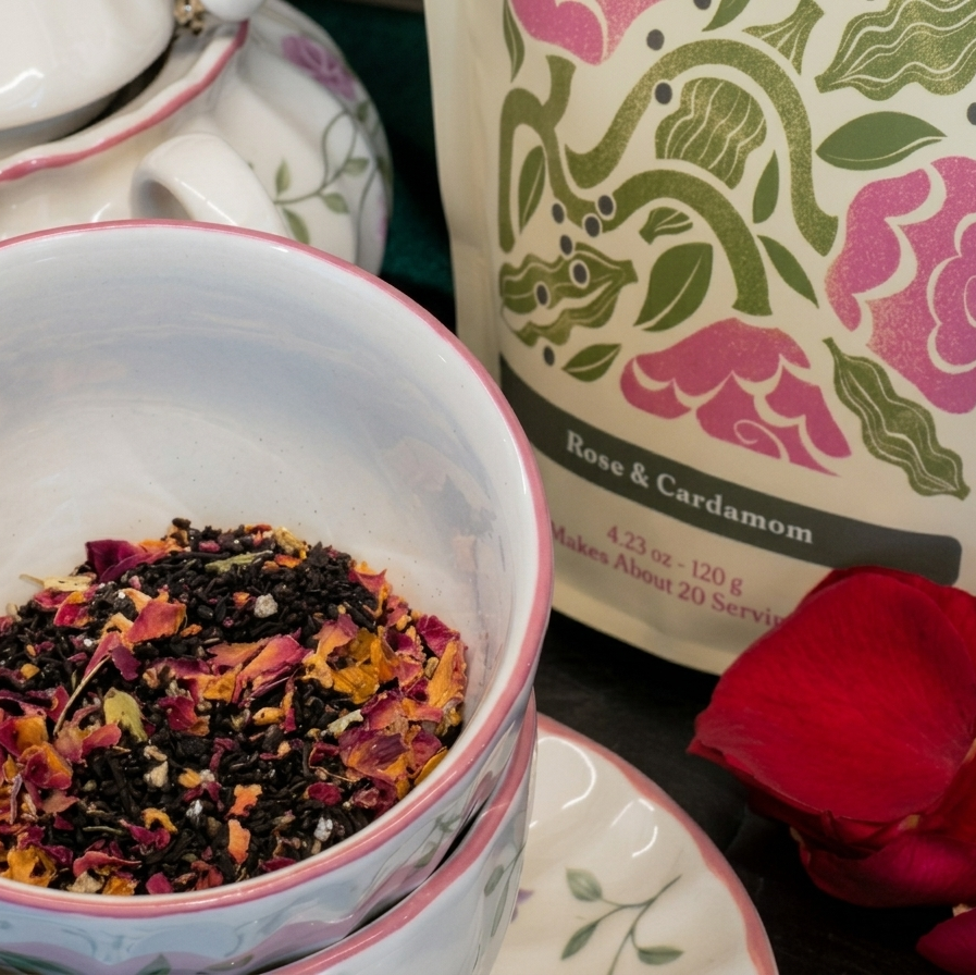 Rose and Cardamom Chai Blend